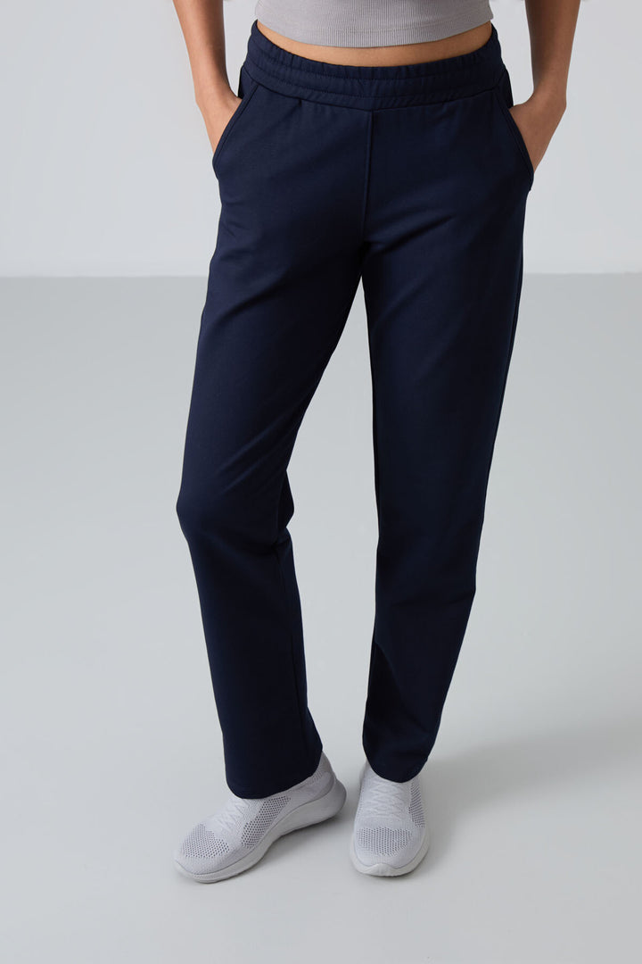 TMY Indigo High Waist Pocketed Comfort Fit Classic Leg Women's Sweatpants - 94584 - Thonon-les-Bains