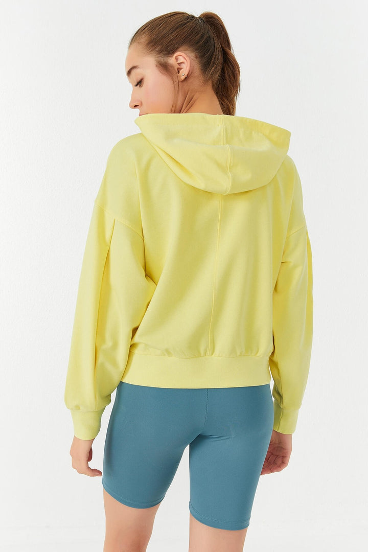 TMY Lemon Balloon Sleeve Hooded Women's Oversize Sweatshirt - 97156 - Castrop-Rauxel