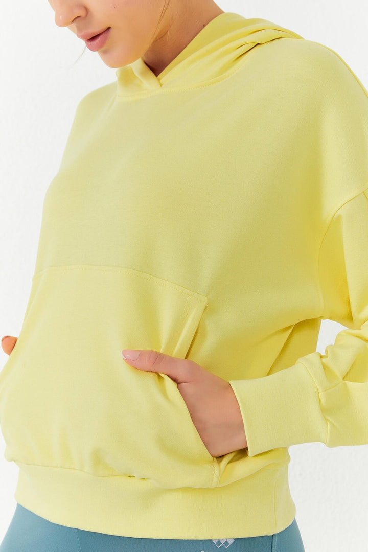 TMY Lemon Balloon Sleeve Hooded Women's Oversize Sweatshirt - 97156 - Castrop-Rauxel