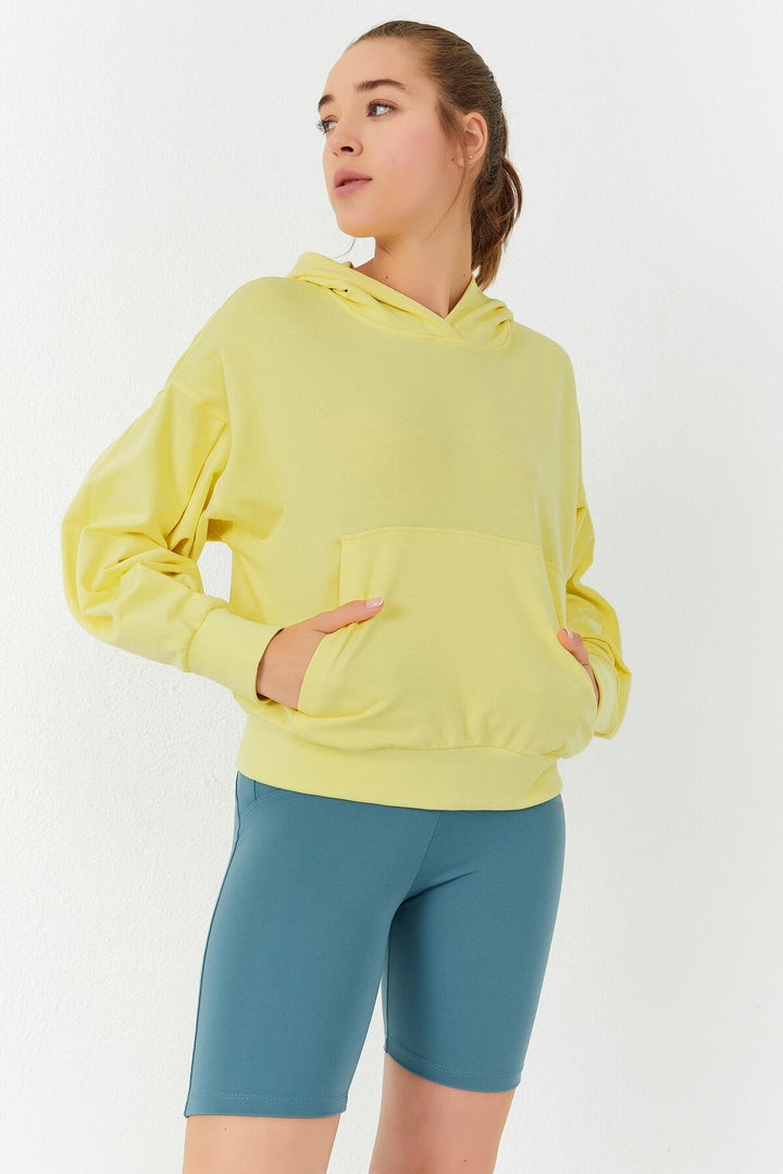 TMY Lemon Balloon Sleeve Hooded Women's Oversize Sweatshirt - 97156 - Castrop-Rauxel
