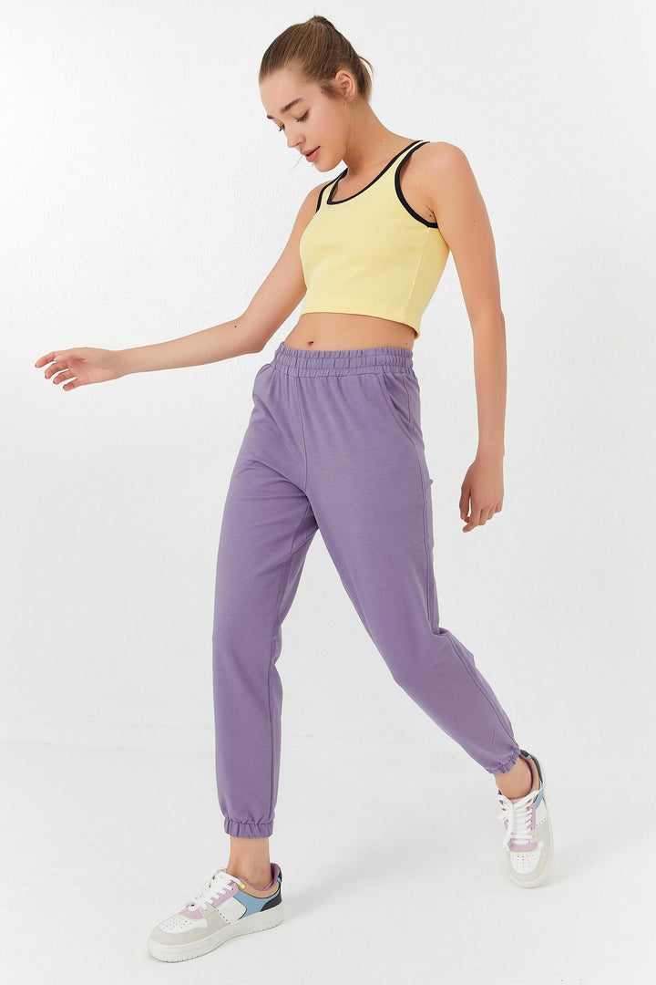 TMY Lemon Basic Zero Sleeve Tight Fit U Neck Women's Crop Top Tank Top - 97162 - Houghton le Spring