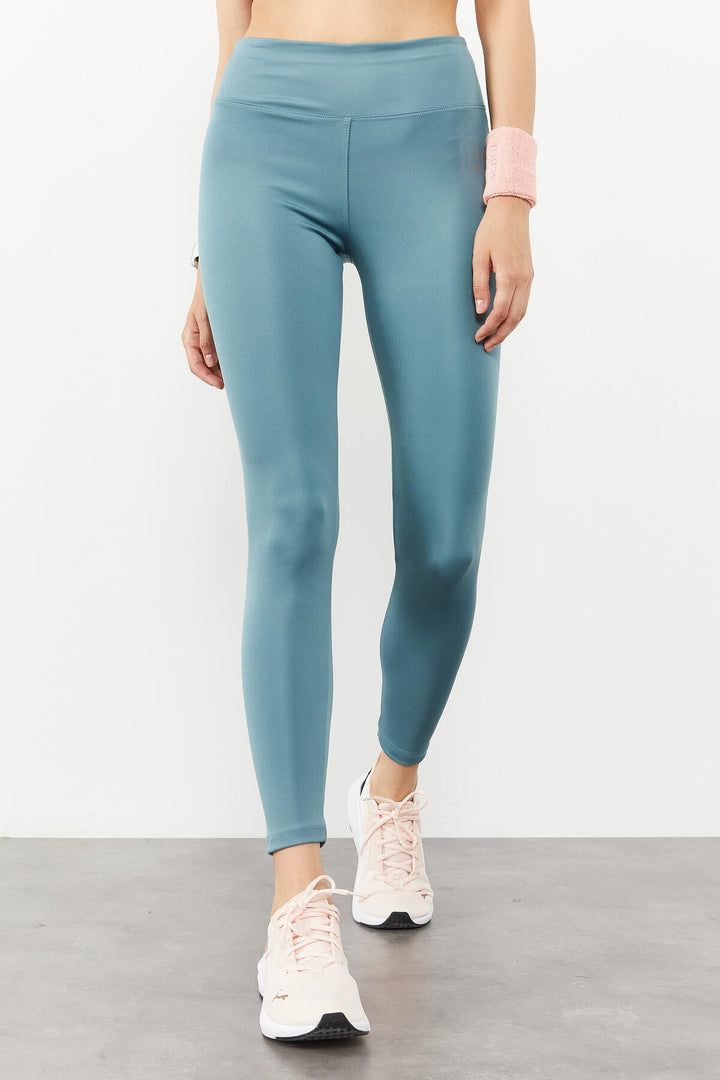 TMY Mint Green High Waist Stretch Slim Fit Skinny Leg Women's Leggings - 94545 - Delicias