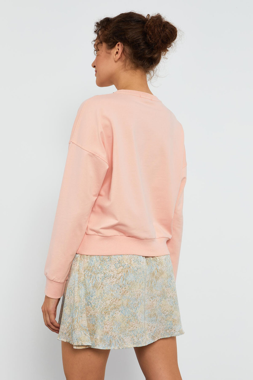 TMY Pink Basic Comfort Fit Round Neck Women's Sweatshirt - 97114 - Mableton