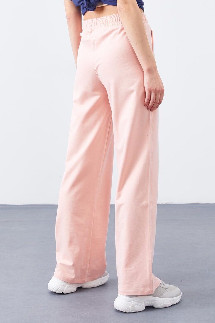 TMY Pink High Waist Pocket Comfort Fit Wide Leg Women's Sweatpants - 94567 - Villefranche-sur-Saône