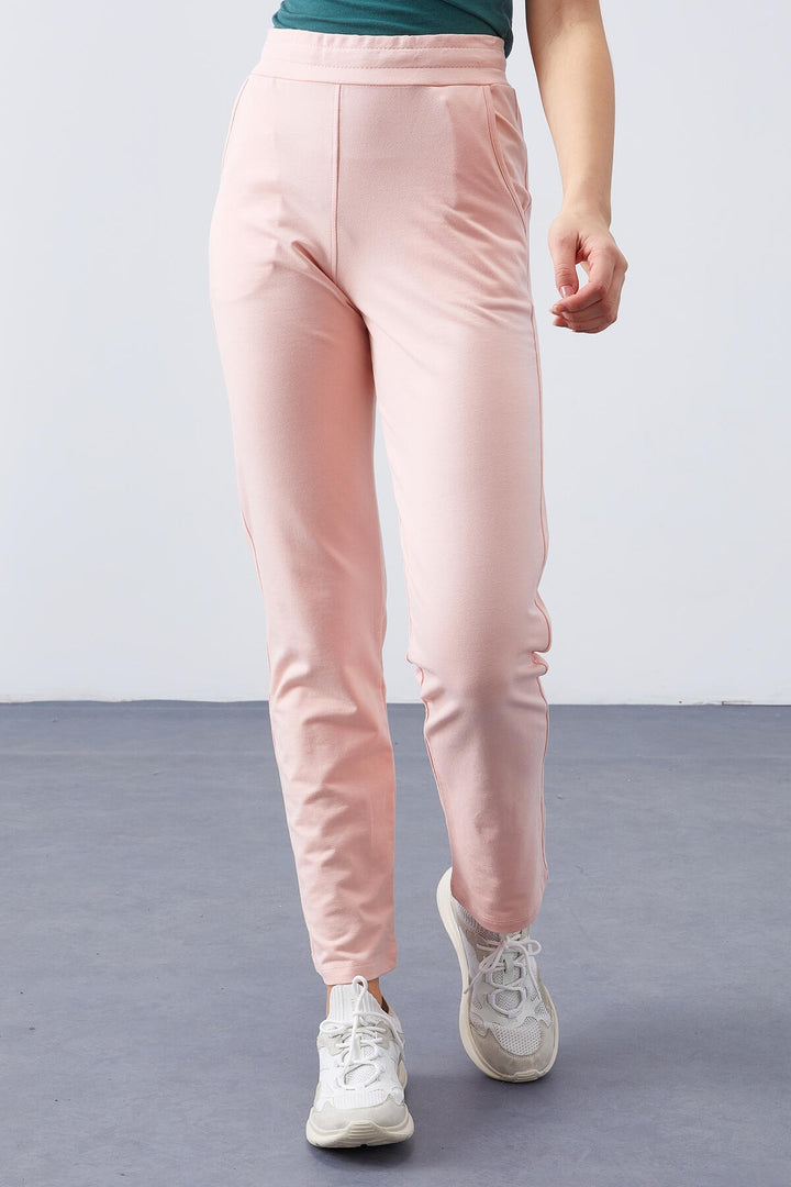 TMY Pink High Waist Pocketed Comfort Fit Classic Leg Women's Sweatpants - 94584 - El Cajon