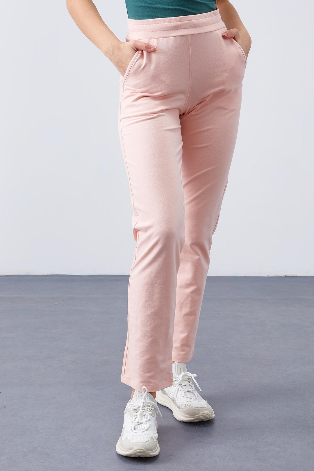 TMY Pink High Waist Pocketed Comfort Fit Classic Leg Women's Sweatpants - 94584 - El Cajon