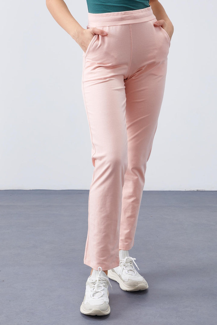 TMY Pink High Waist Pocketed Comfort Fit Classic Leg Women's Sweatpants - 94584 - El Cajon