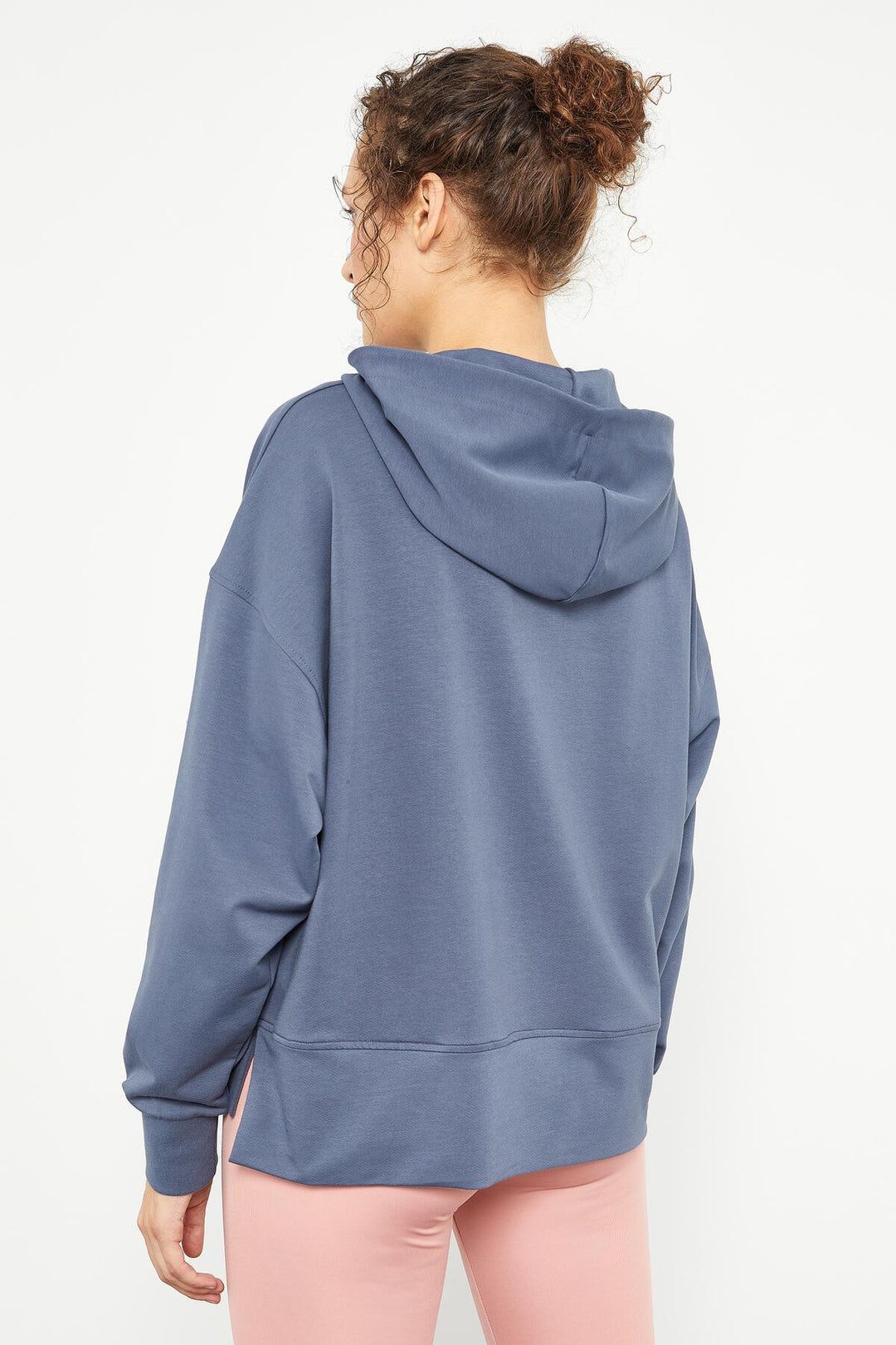 TMY Petrol Embroidered Hooded Basic Women's Oversize Sweatshirt - 97164 - Esch-sur-Alzette