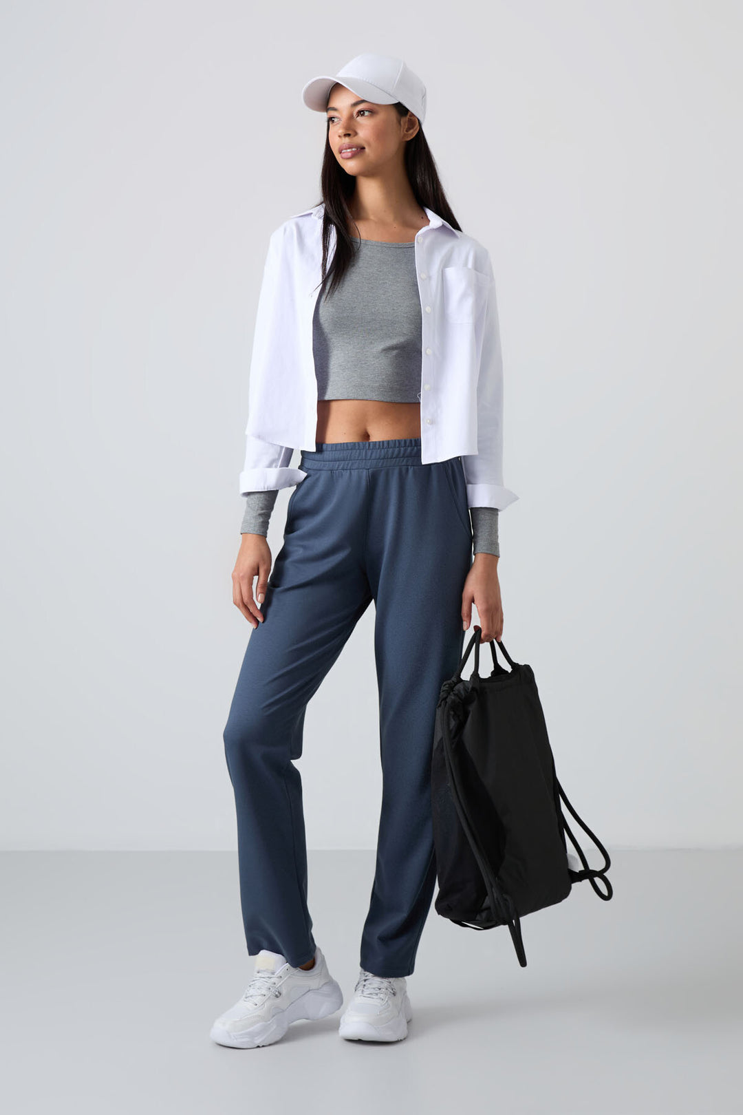 TMY Petrol High Waist Pocket Comfort Fit Classic Leg Women's Sweatpants - 94584 - Cuyahoga Falls