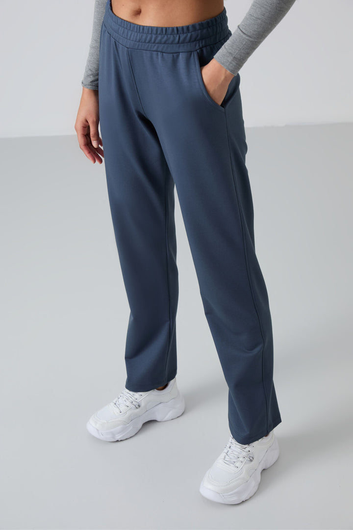 TMY Petrol High Waist Pocket Comfort Fit Classic Leg Women's Sweatpants - 94584 - Cuyahoga Falls