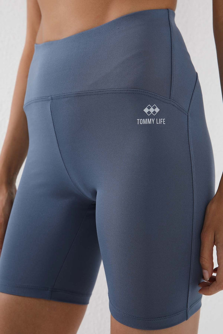 TMY Petrol High Waist Shaper Short Biker Women Leggings - 91007 - Wismar