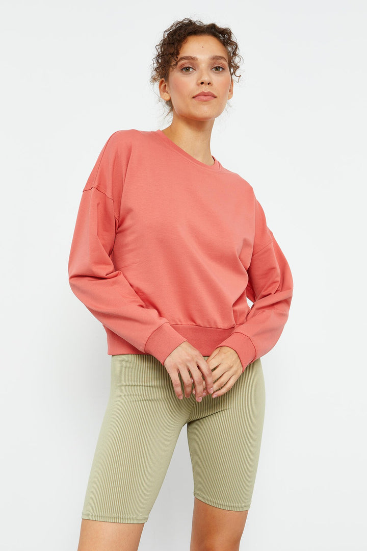 TMY Powder Basic Comfort Fit Round Neck Women's Sweatshirt - 97114 - Adelanto