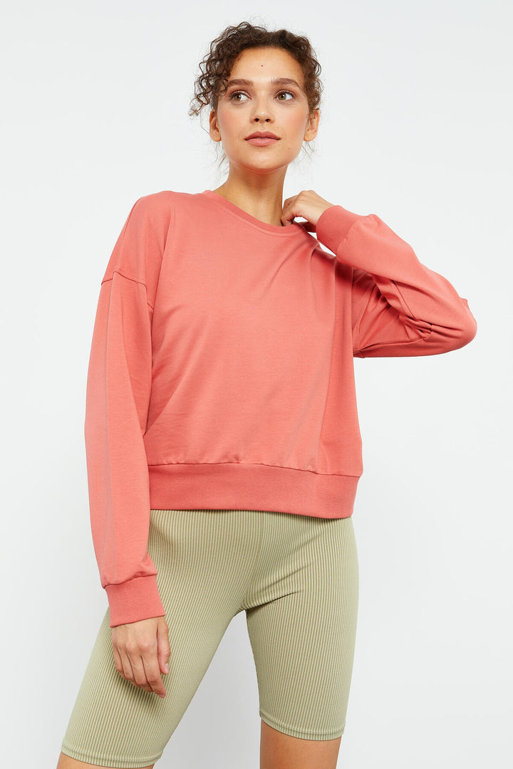 TMY Powder Basic Comfort Fit Round Neck Women's Sweatshirt - 97114 - Adelanto