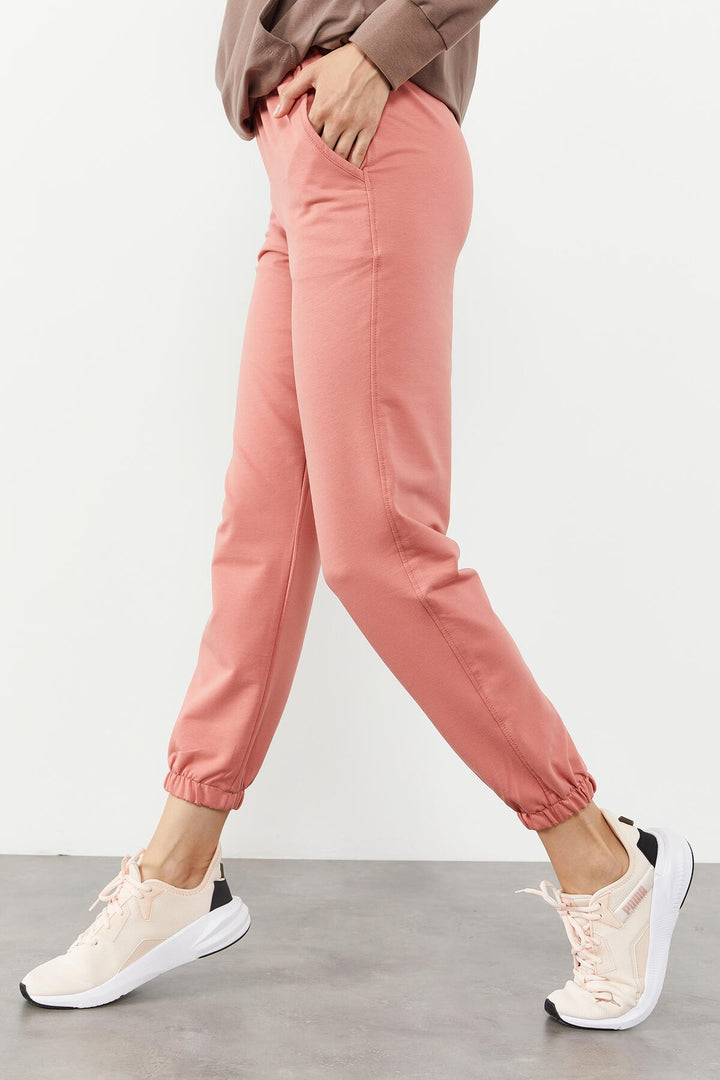 TMY Powder Pocket High Waist Comfort Fit Elastic Cuff Women's Sweatpants - 94583 - Dzhankoi