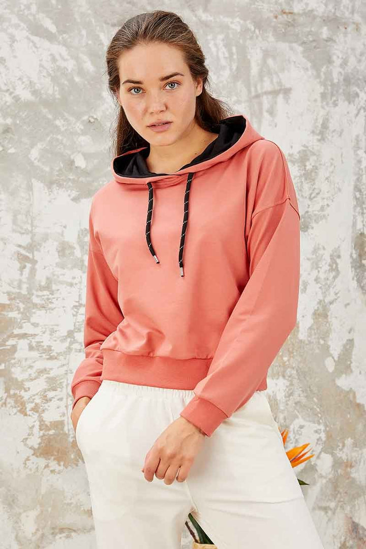 TMY Powder Long Sleeve Comfortable Fit Hooded Women's Sweatshirt - 97115 - Mérida