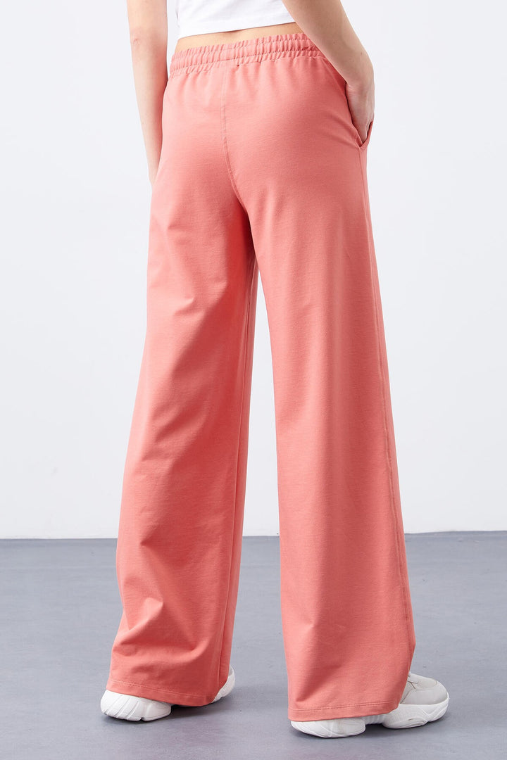 TMY Powder High Waist Pocketed Comfortable Fit Wide Leg Women's Sweatpants - 94567 - San Giorgio a Cremano