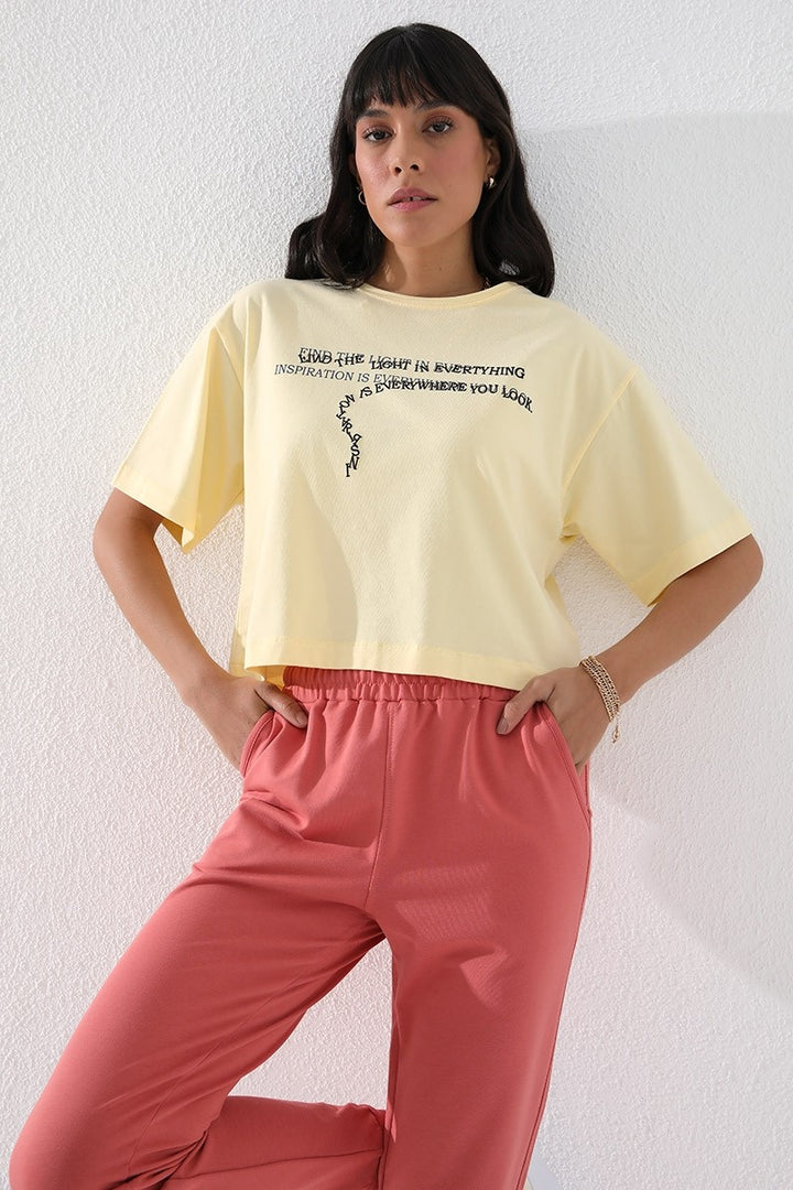 TMY Powder High Waist Jogger Comfortable Fit Cuffed Women's Sweatpants - 94561 - Derry