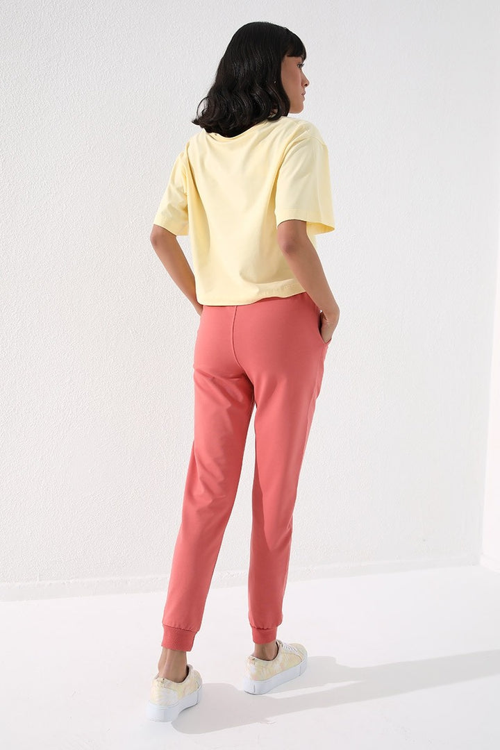 TMY Powder High Waist Jogger Comfortable Fit Cuffed Women's Sweatpants - 94561 - Derry