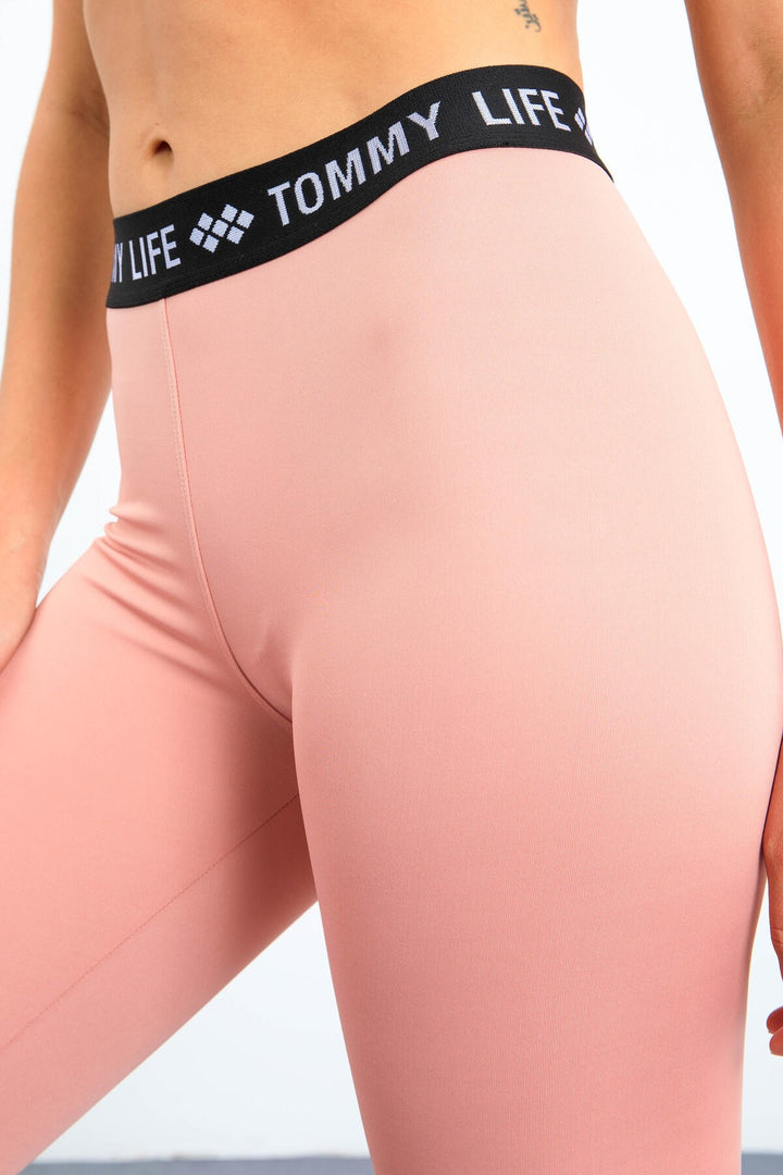 TMY Powder High Waist Belted Slim Fit Skinny Leg Women's Leggings - 94546 - West Jordan