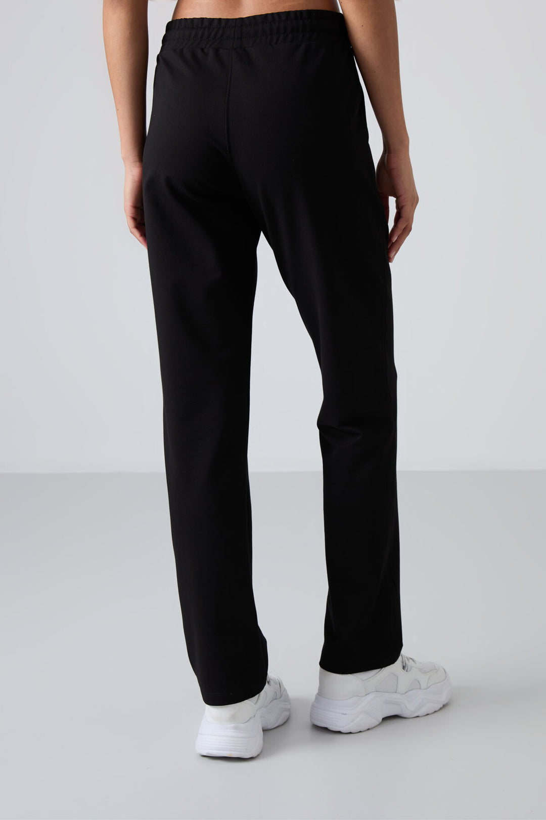 TMY Black High Waist Pocketed Comfort Fit Classic Leg Women's Sweatpants - 94584 - Edinburg