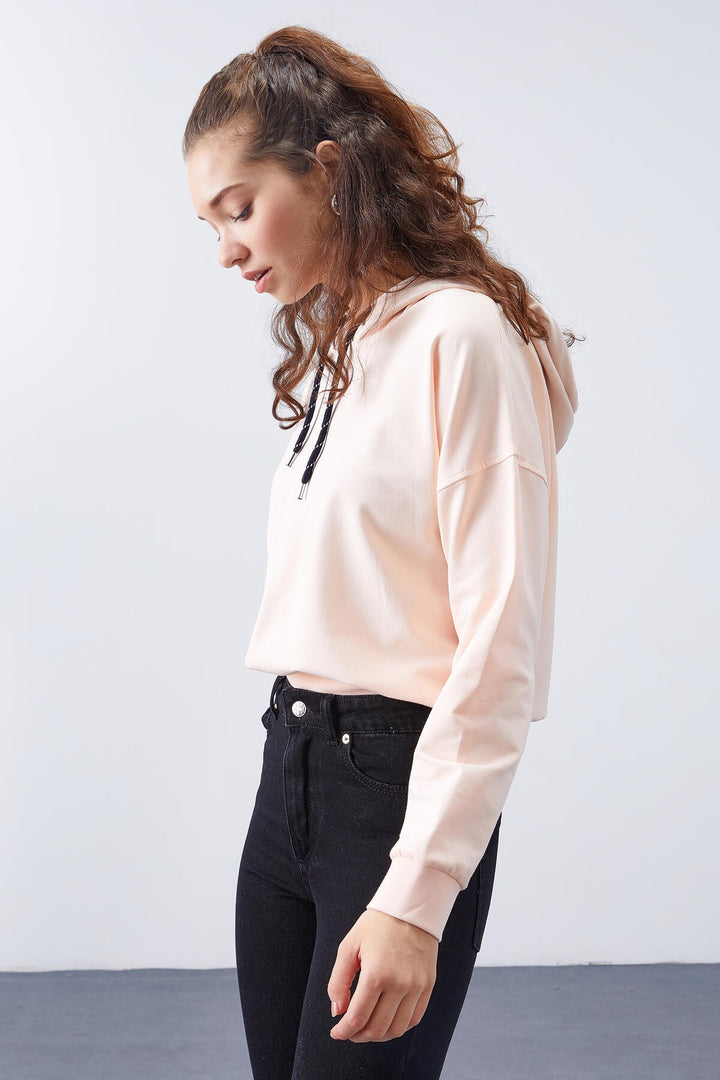 TMY Salmon Long Sleeve Comfort Fit Hooded Women's Sweatshirt - 97115 - Nuevo Casas Grandes