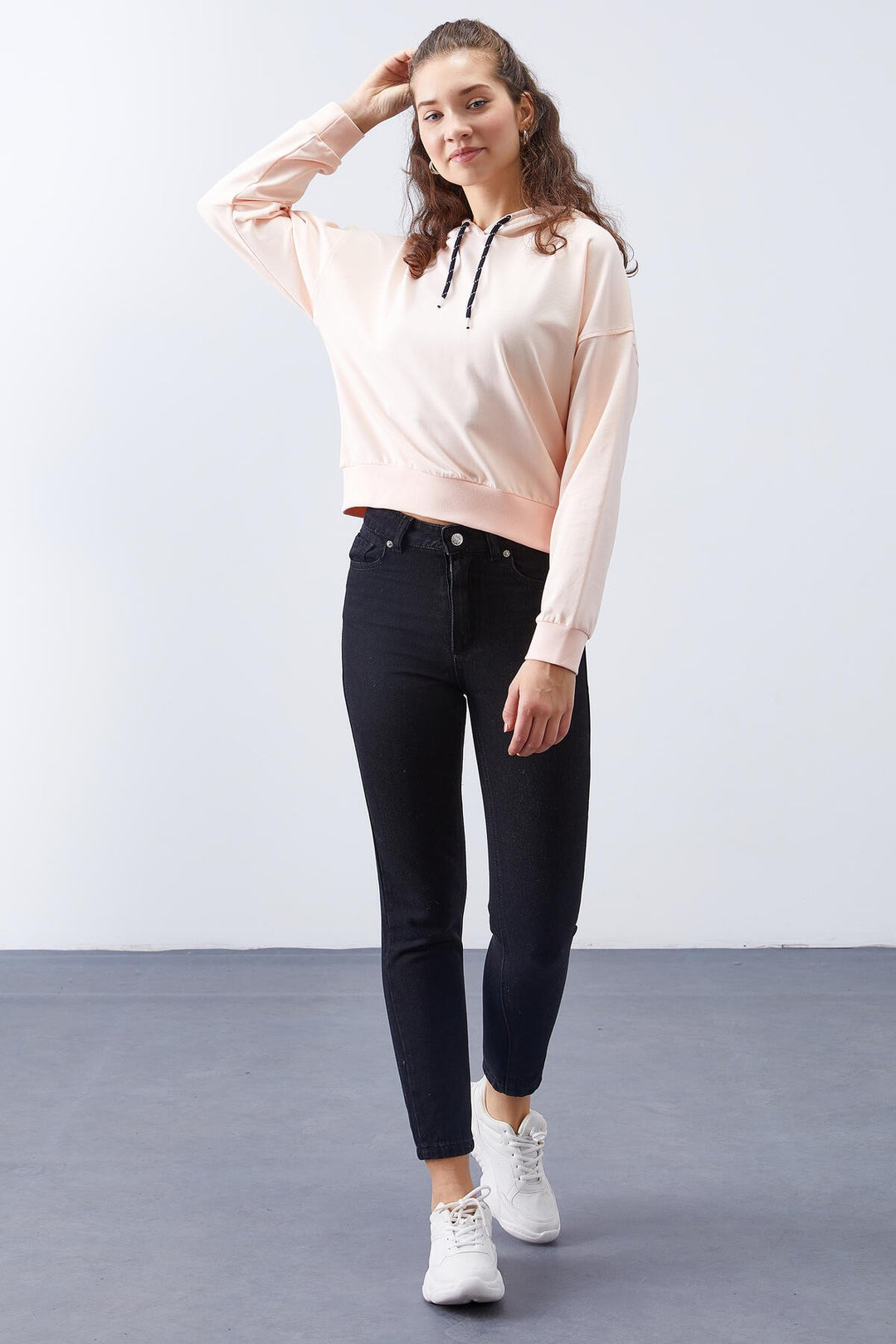 TMY Salmon Long Sleeve Comfort Fit Hooded Women's Sweatshirt - 97115 - Nuevo Casas Grandes