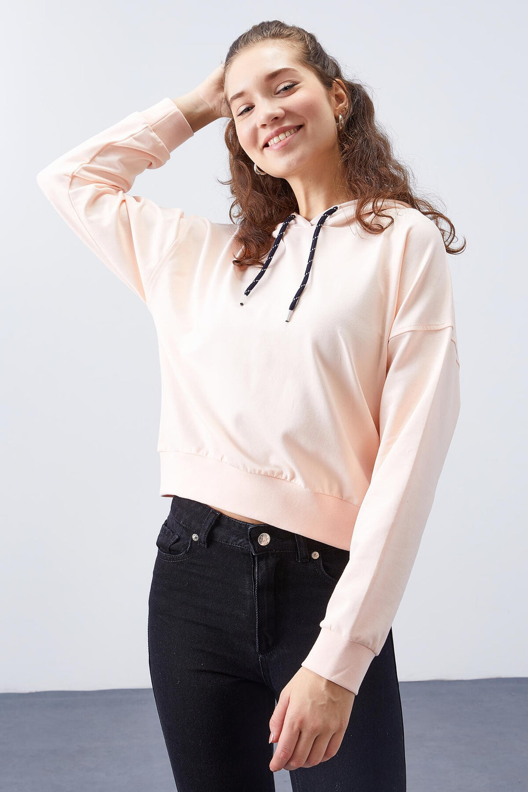 TMY Salmon Long Sleeve Comfort Fit Hooded Women's Sweatshirt - 97115 - Nuevo Casas Grandes