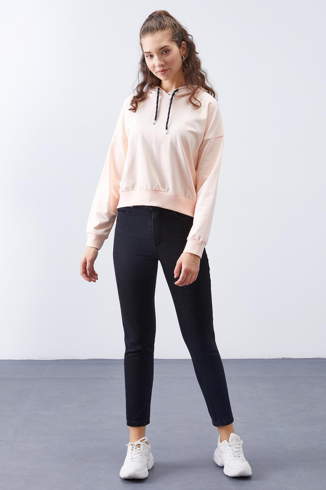 TMY Salmon Long Sleeve Comfort Fit Hooded Women's Sweatshirt - 97115 - Nuevo Casas Grandes