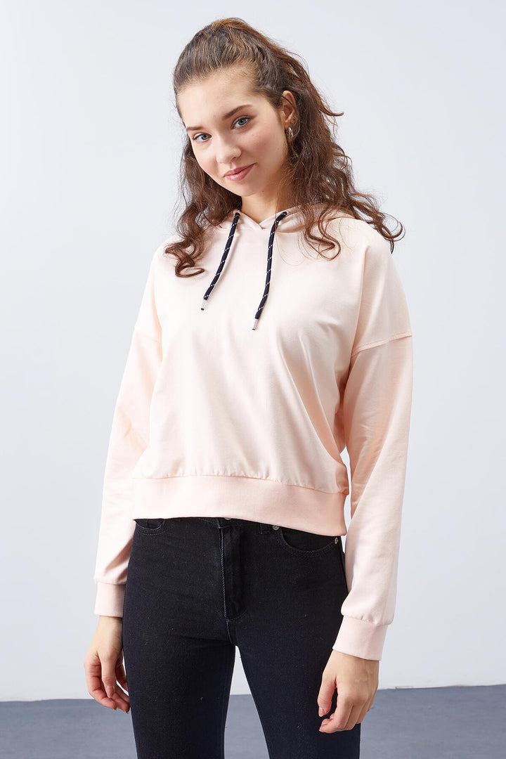 TMY Salmon Long Sleeve Comfort Fit Hooded Women's Sweatshirt - 97115 - Nuevo Casas Grandes