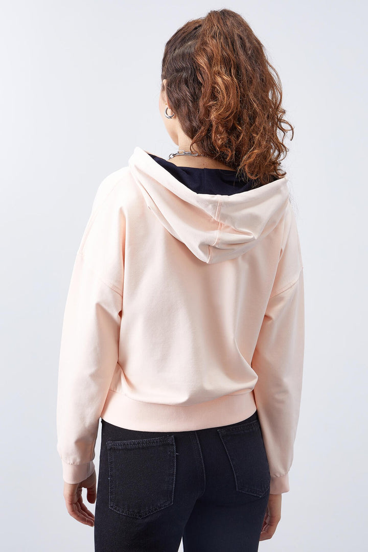 TMY Salmon Long Sleeve Comfort Fit Hooded Women's Sweatshirt - 97115 - Nuevo Casas Grandes