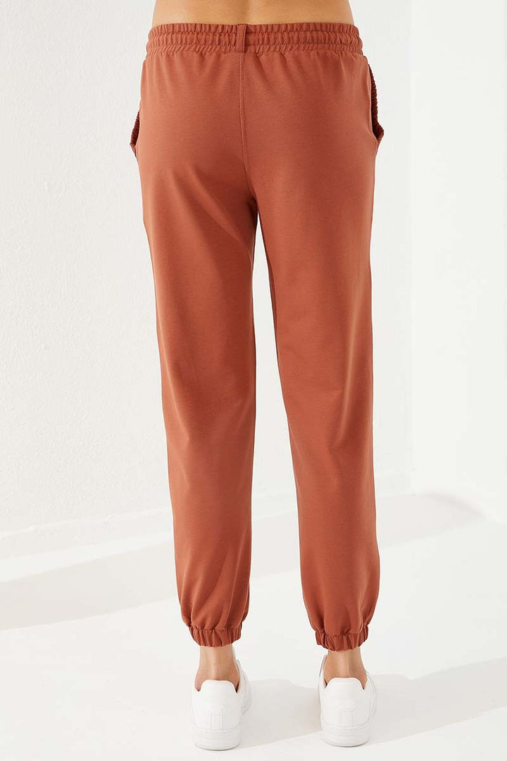 TMY Cinnamon Drawstring Pocket Comfort Fit Elastic Cuff Women's Sweatpants - 94580 - Sunbury