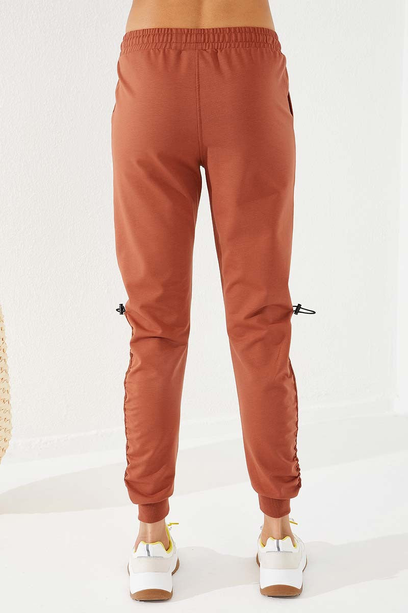 TMY Cinnamon Extra Thick Detailed Comfortable Fit Cuffed Women's Sweatpants - 94587 - Trujillo Alto