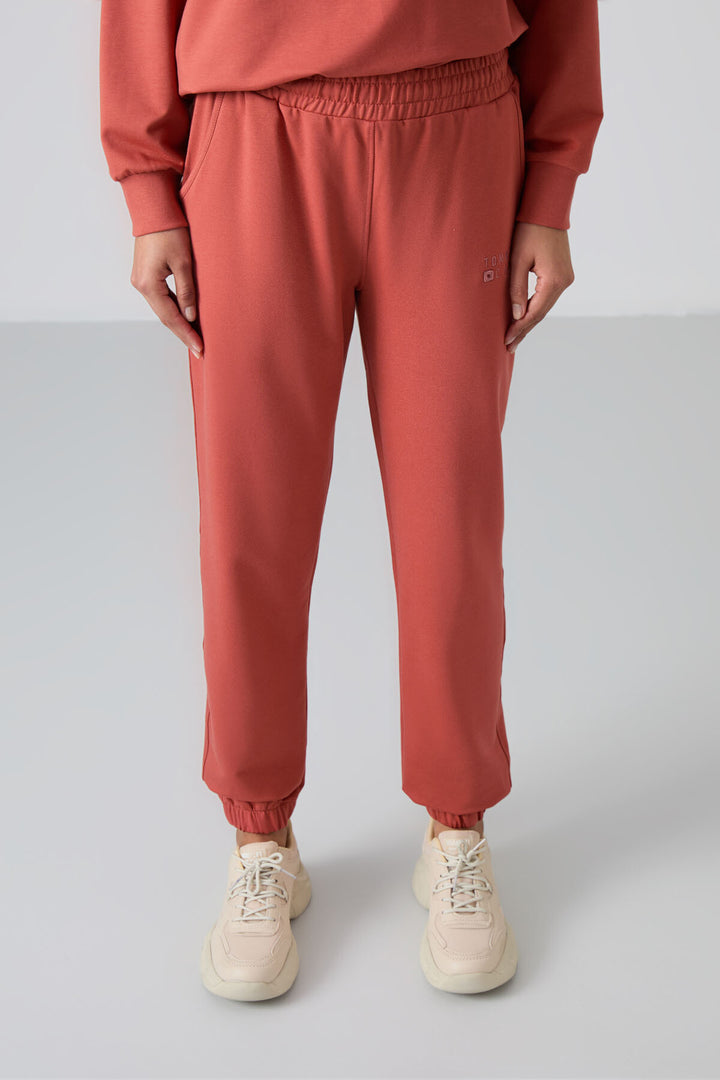 TMY Cinnamon O Neck Oversized Elastic Cuff Women's Tracksuit - 95287 - Cihuatlán