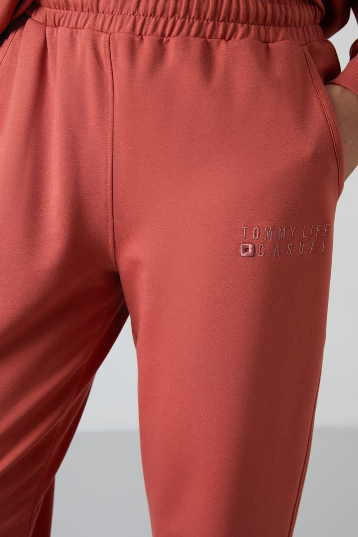 TMY Cinnamon O Neck Oversized Elastic Cuff Women's Tracksuit - 95287 - Cihuatlán