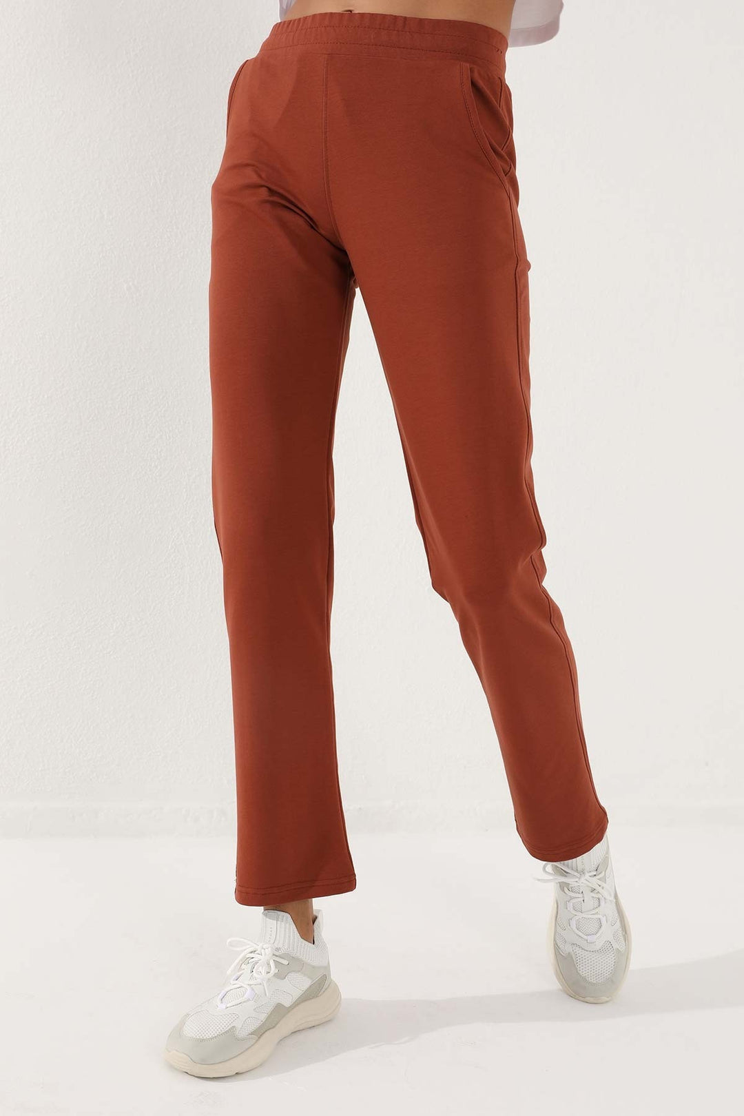 TMY Cinnamon High Waist Pocket Comfortable Fit Classic Leg Women's Sweatpants - 94584 - Suhl