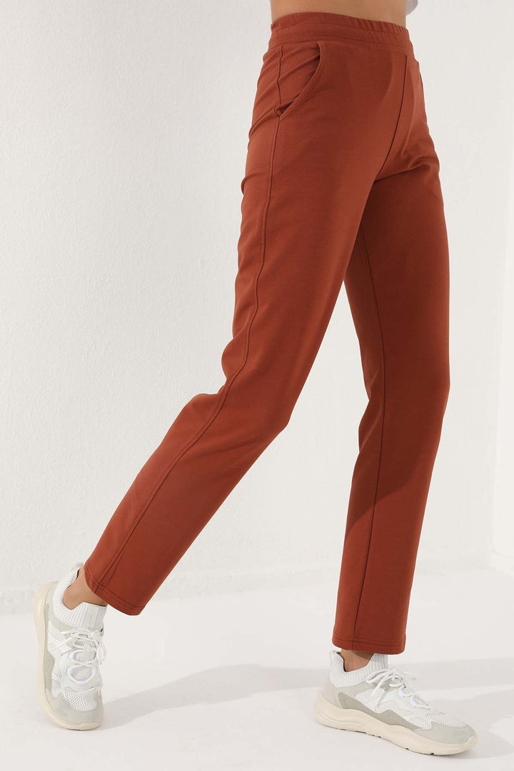 TMY Cinnamon High Waist Pocket Comfortable Fit Classic Leg Women's Sweatpants - 94584 - Suhl