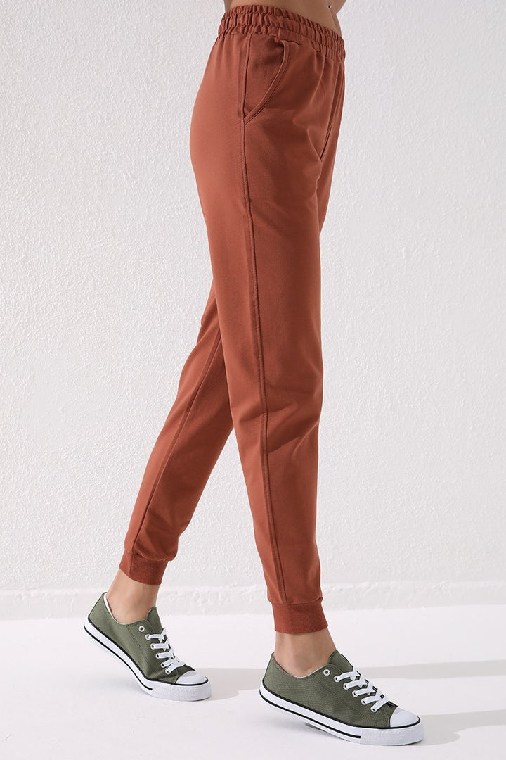 TMY Cinnamon High Waist Jogger Comfortable Fit Cuffed Women's Sweatpants - 94561 - Nordhausen