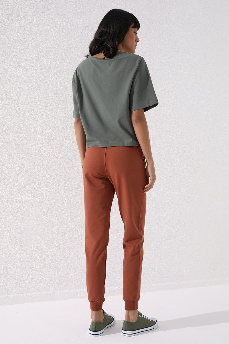 TMY Cinnamon High Waist Jogger Comfortable Fit Cuffed Women's Sweatpants - 94561 - Nordhausen