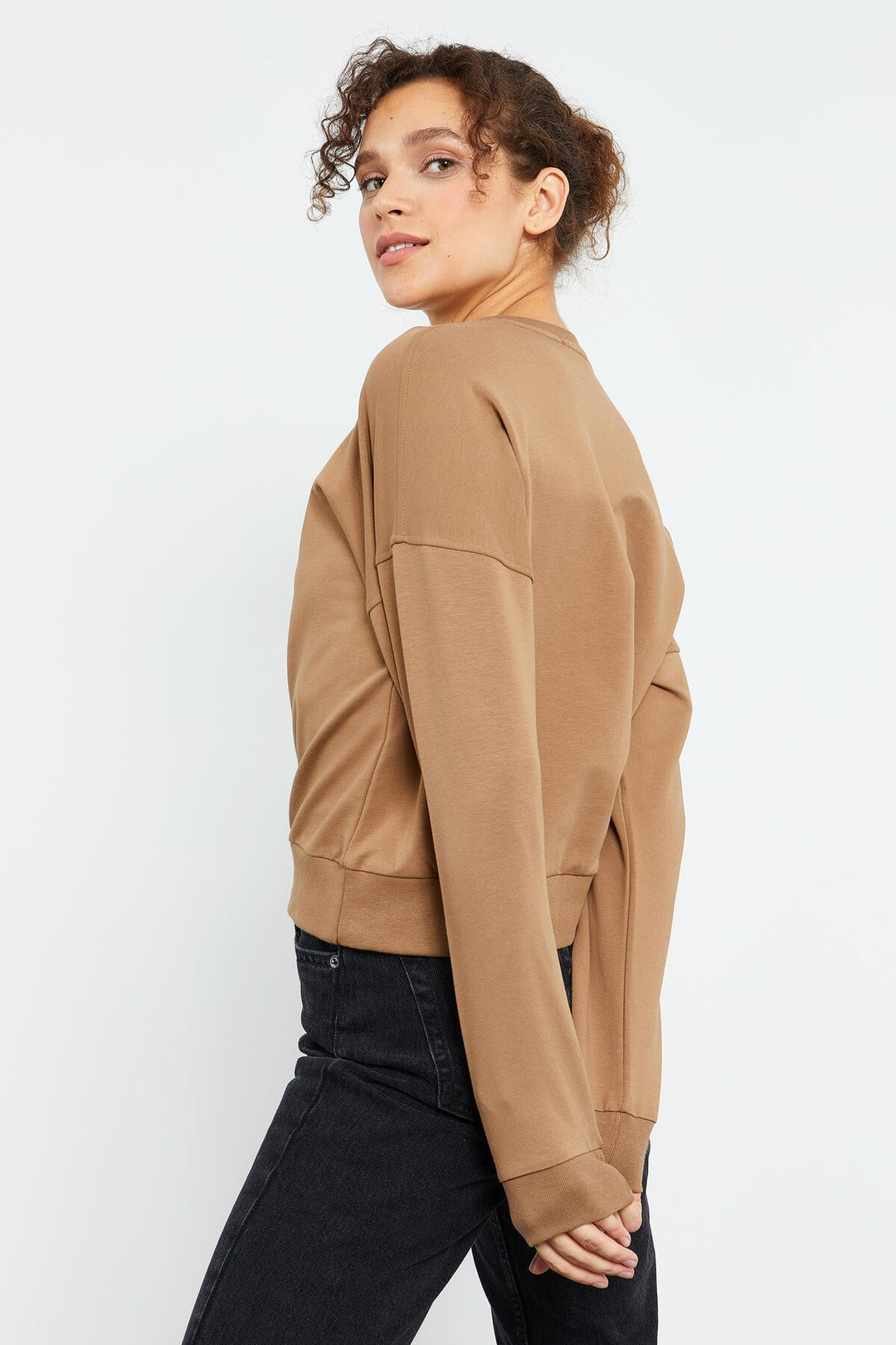 TMY Toprak Basic Comfortable Fit O Neck Women's Sweatshirt - 97114 - Ashford