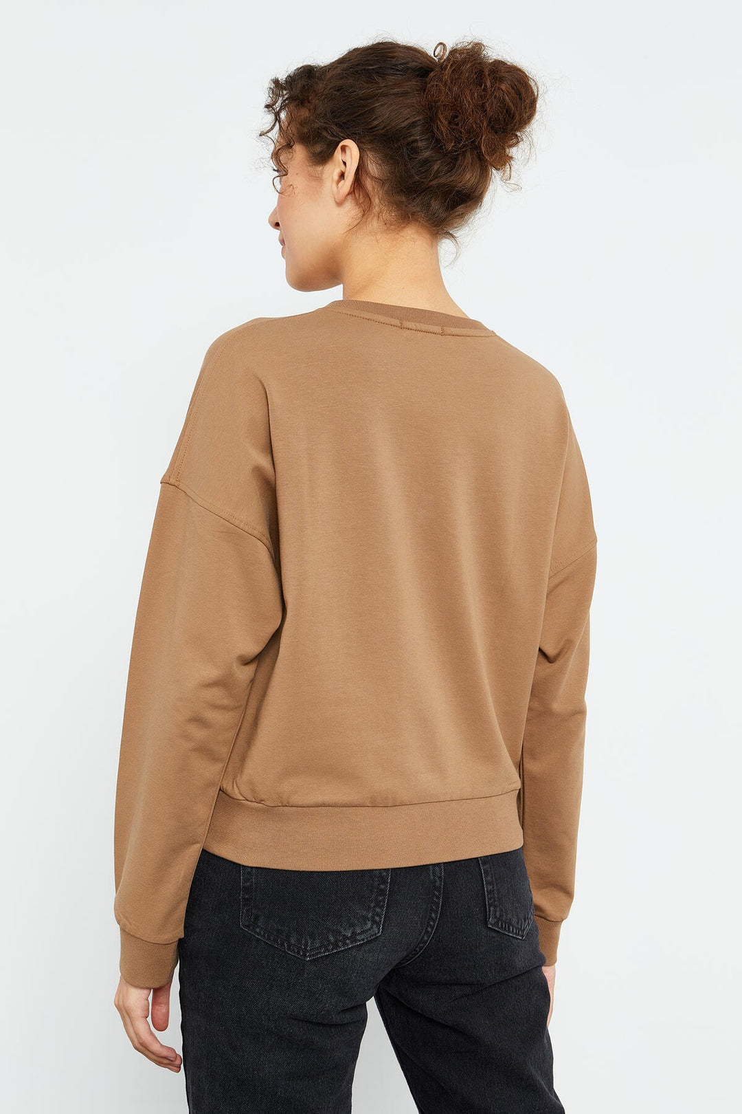 TMY Toprak Basic Comfortable Fit O Neck Women's Sweatshirt - 97114 - Ashford