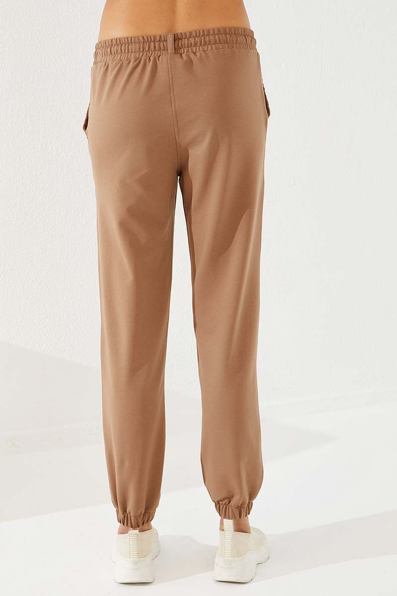 TMY Soil Pleated Pocket Comfortable Fit Elastic Cuff Women's Sweatpants - 94580 - Colonia del Sol