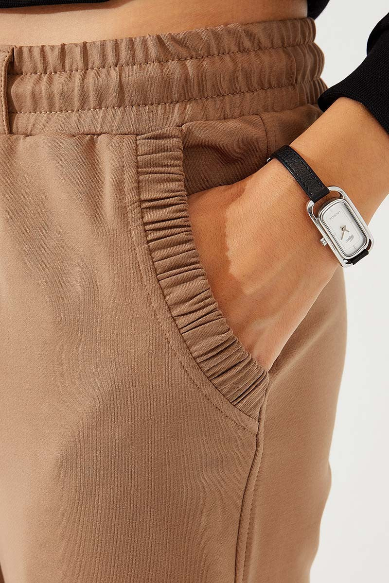 TMY Soil Pleated Pocket Comfortable Fit Elastic Cuff Women's Sweatpants - 94580 - Colonia del Sol