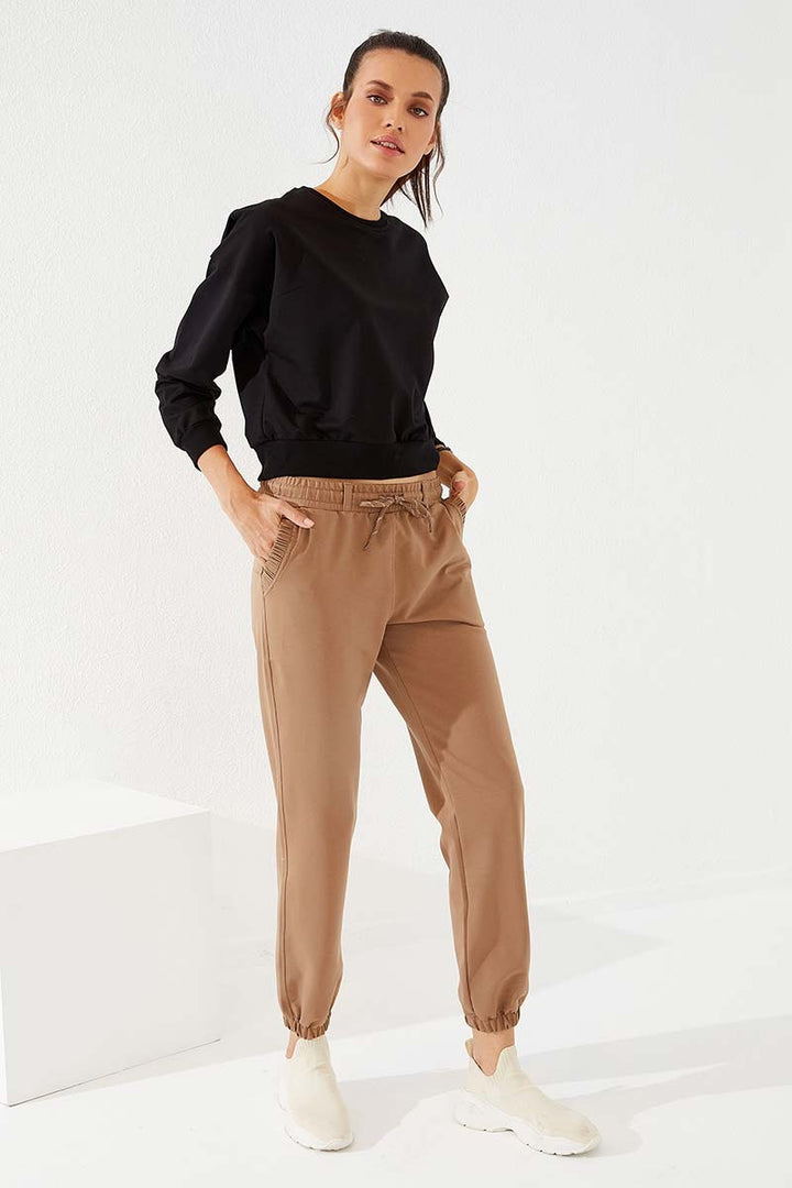 TMY Soil Pleated Pocket Comfortable Fit Elastic Cuff Women's Sweatpants - 94580 - Colonia del Sol