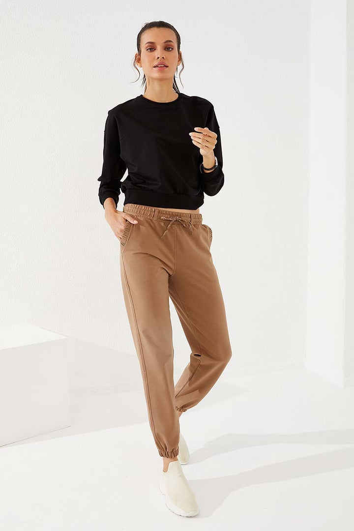 TMY Soil Pleated Pocket Comfortable Fit Elastic Cuff Women's Sweatpants - 94580 - Colonia del Sol