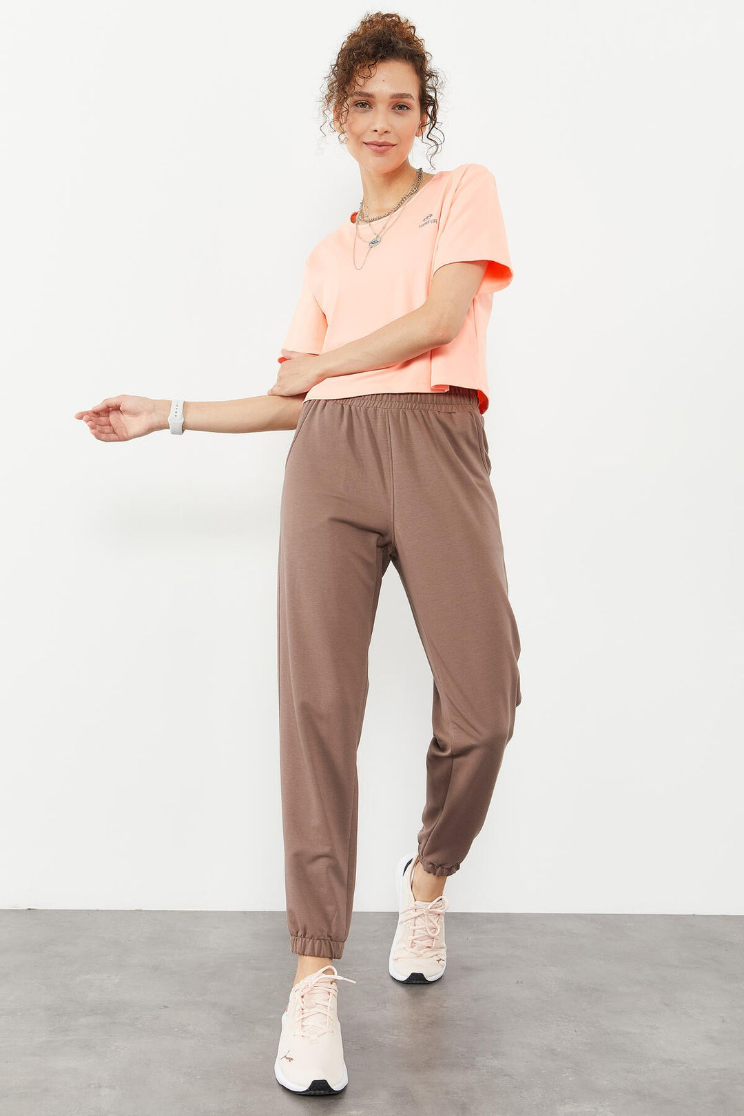 TMY High Waist Comfort Fit Elastic Cuff Women's Sweatpants with Earth Pocket - 94583 - Dearborn Heights