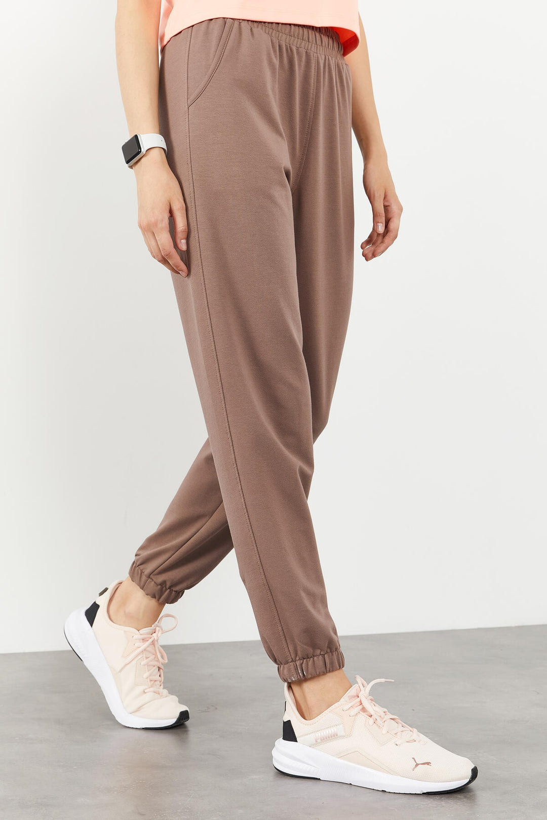 TMY High Waist Comfort Fit Elastic Cuff Women's Sweatpants with Earth Pocket - 94583 - Dearborn Heights