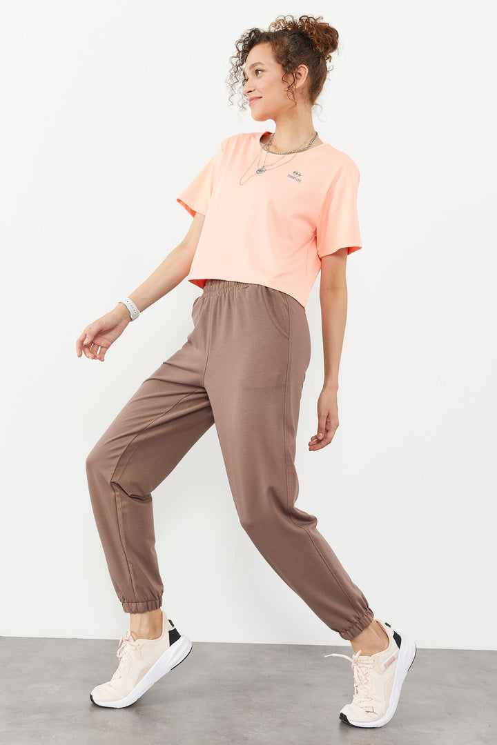 TMY High Waist Comfort Fit Elastic Cuff Women's Sweatpants with Earth Pocket - 94583 - Dearborn Heights