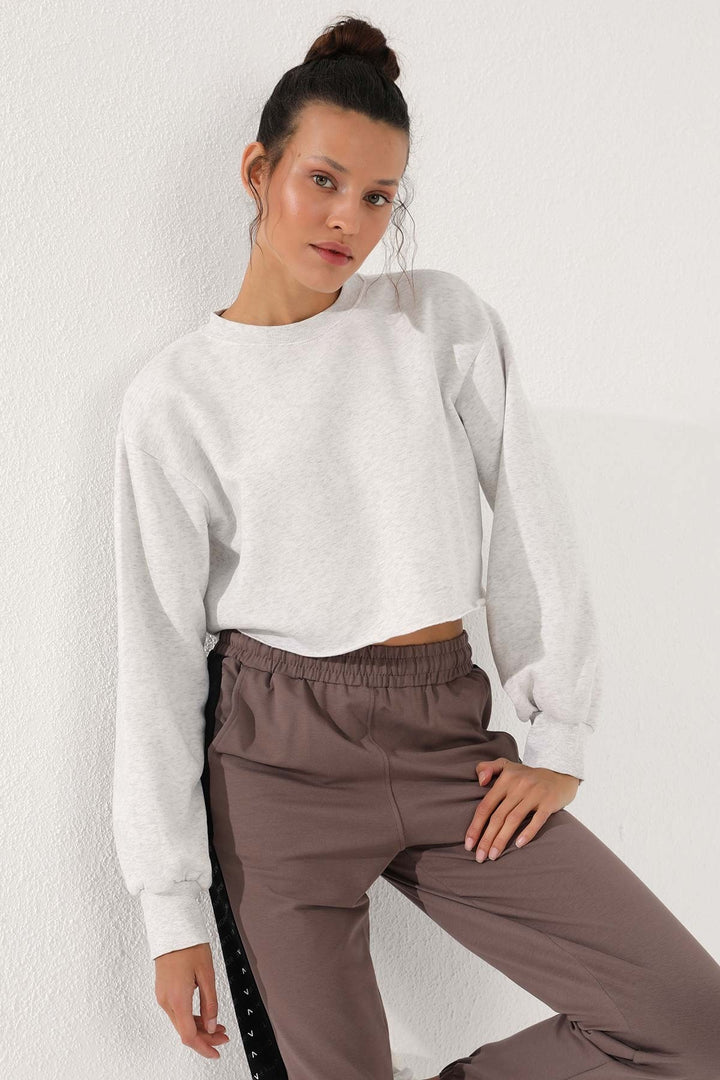 TMY Earth Dotted Stripe Detailed Jogger Comfortable Fit Elastic Cuff Women's Sweatpants - 94579 - Watford