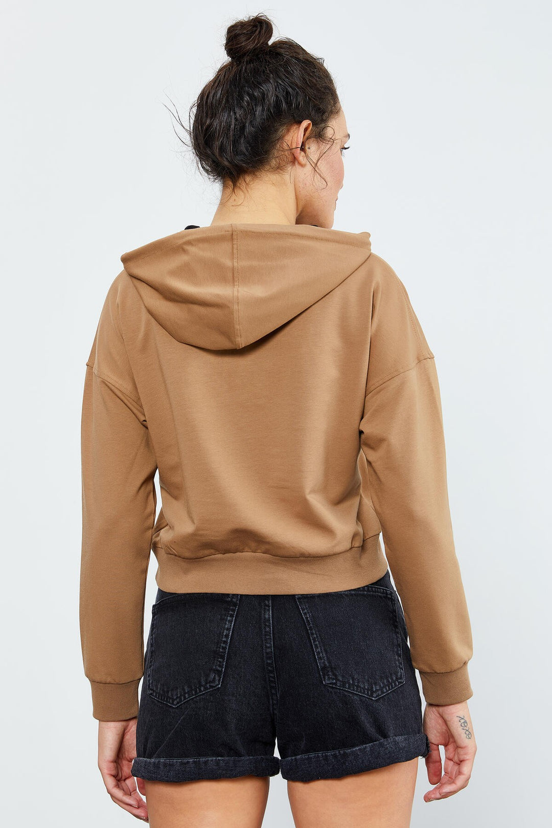 TMY Soil Long Sleeve Comfortable Fit Hooded Women's Sweatshirt - 97115 - Loures