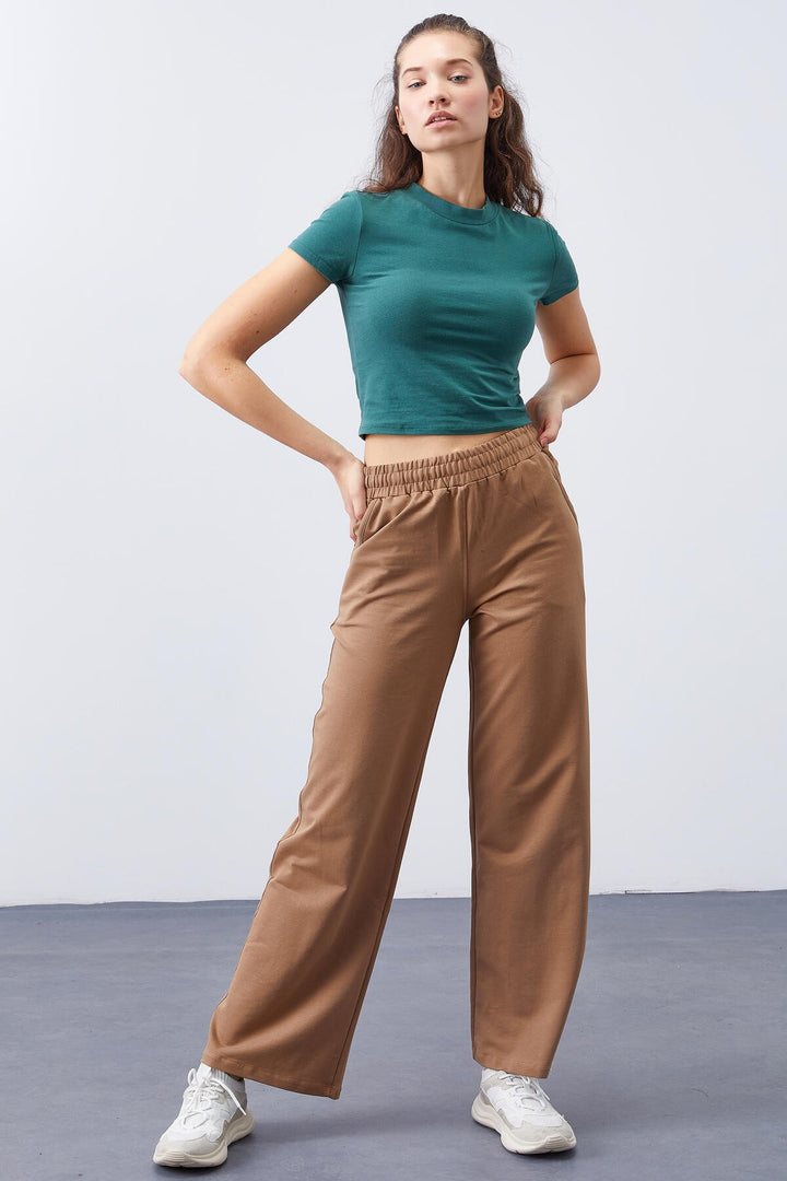 TMY High Waist Comfort Fit Wide Leg Women's Sweatpants with Pockets - 94567 - Camarillo